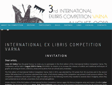 Tablet Screenshot of exlibris-competition-varna.org